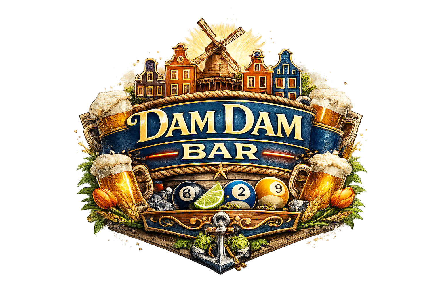 Dam Dam Bar logo