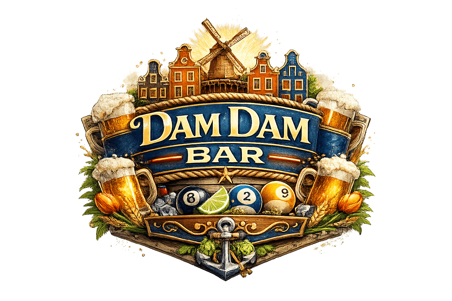 Dam Dam Bar logo